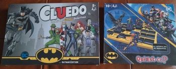 Lot jeux de sociétés Cluedo et Qui est-ce version Batman neuf