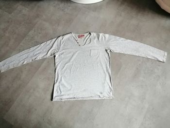 T shirt manches longues gris Taille L T Traxx