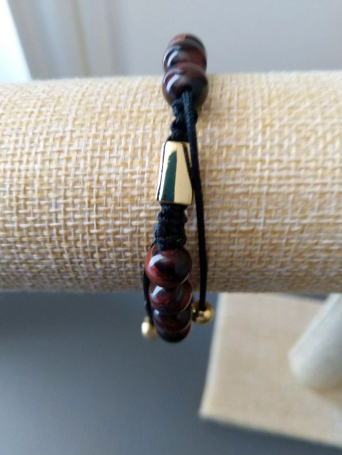 Bracelet perles de lave - photo numéro 6