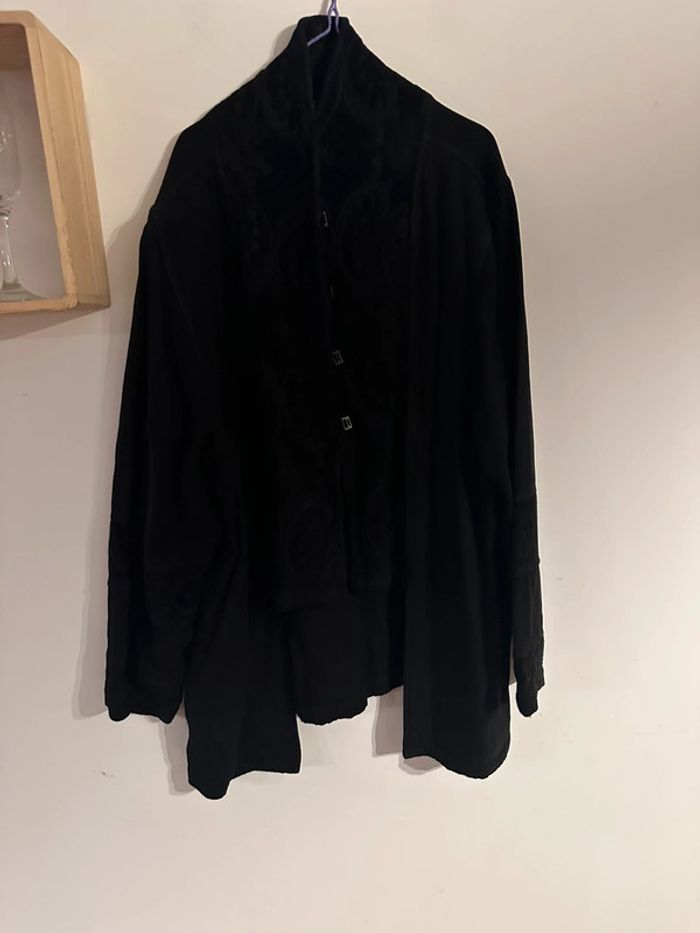 Manteau hétéroclite noir vintage