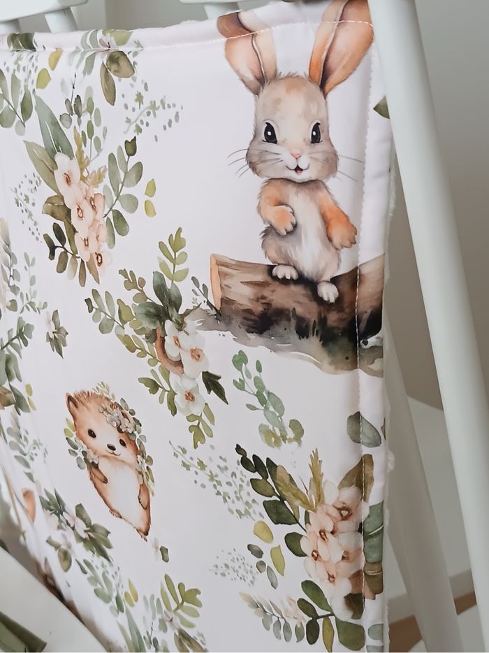 Tout de lit lapin hérisson vert kaki - photo numéro 5