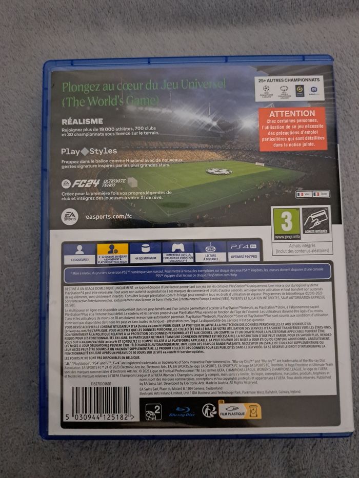 Jeu FC24 PS4 - photo numéro 2