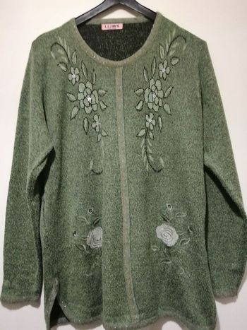 Pull léger LIJMS vert kaki. Taille XL/XXL.