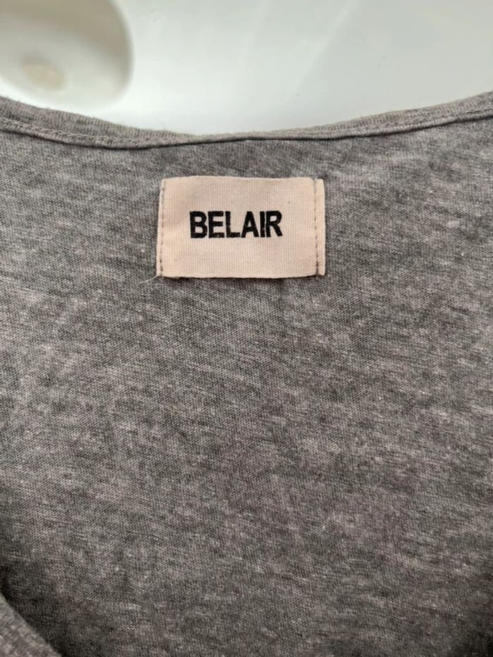 Débardeur gris chiné, 100 % coton, Bel Air, taille unique - photo numéro 3