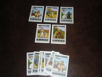 Cartes à collectionner "Nos Voisins les Hommes" Dream Works (Carrefour)