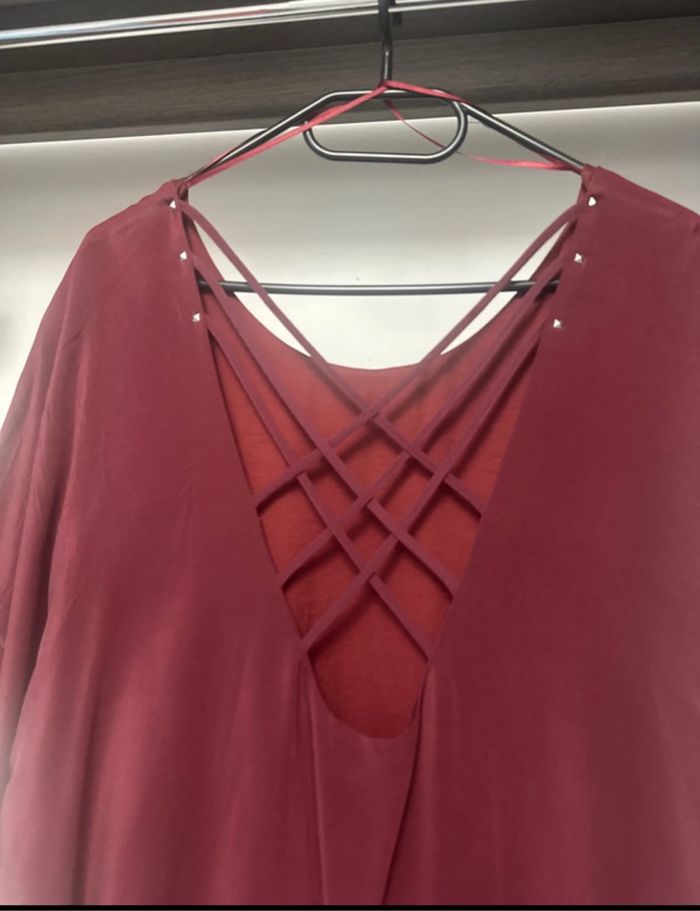 Robe bordeaux ikks - photo numéro 4