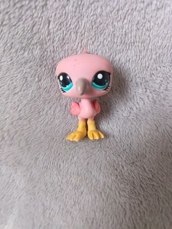 Figurine petshop flamant rose 1023 hasbro 2008