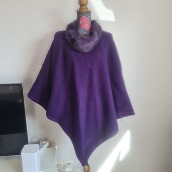 Magnifique poncho violet