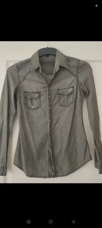 Chemise en jean grise Pimkie 36