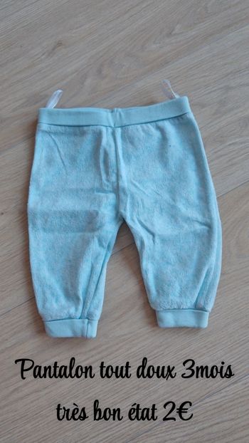 Pantalon tout doux 3mois 