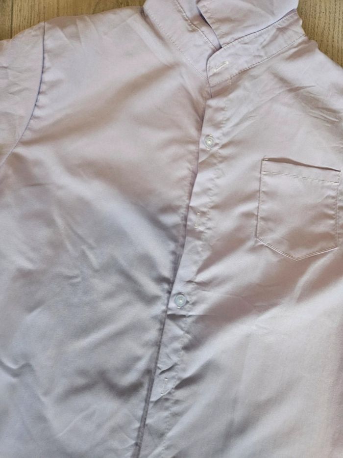 Chemise manches courtes shein 11/12 ans mauve clair - photo numéro 3