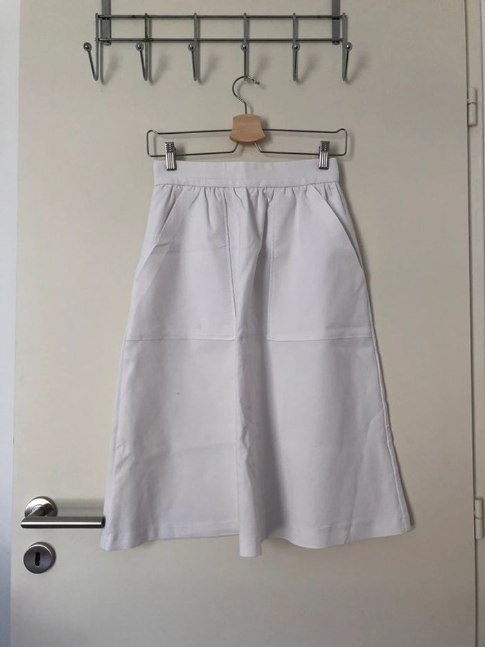 Jupe midi blanche Zara taille S