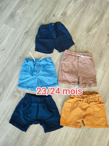 Lots 5 shorts 23/24 mois 
