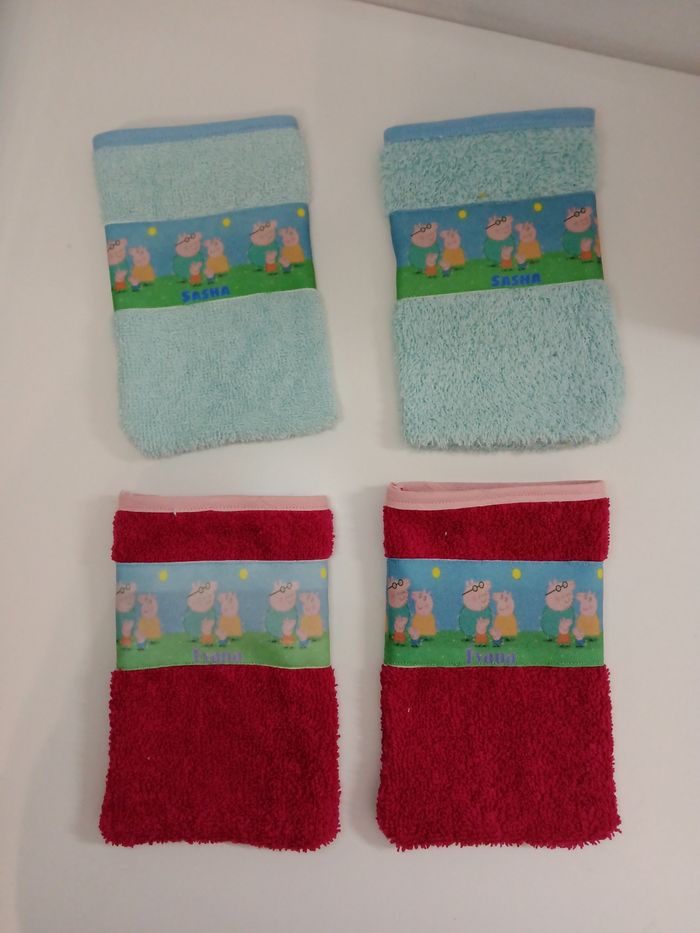 Gant de toilette lot de 4