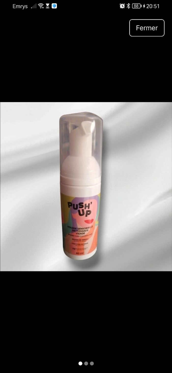 Mousse nettoyante visage neuve Push'up 40ml