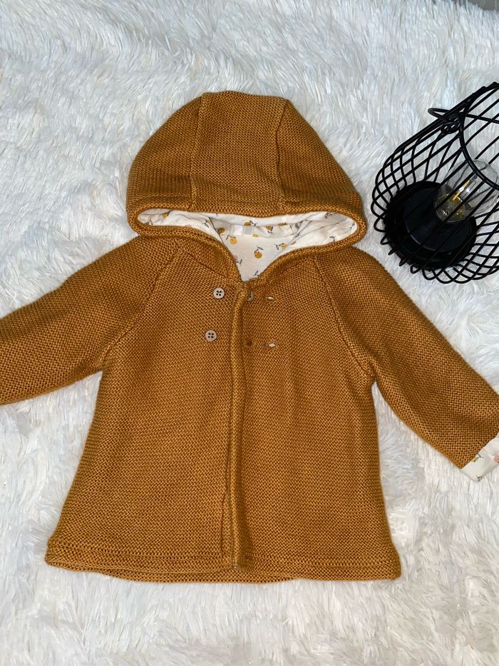 Veste en maille moutarde - photo numéro 2