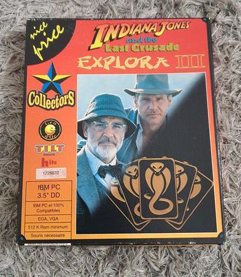 Indiana Jones and The Last Crusade & Explora III 3 Jeux IBM PC