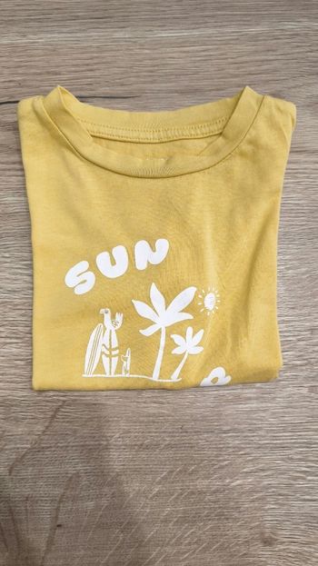 T-shirt jaune - 2 ans - inextenso 