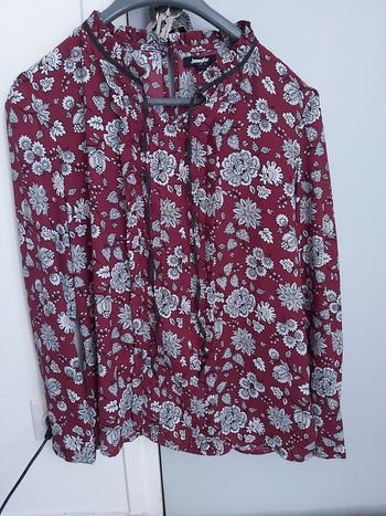 Chemisier blouse  Bordeaux