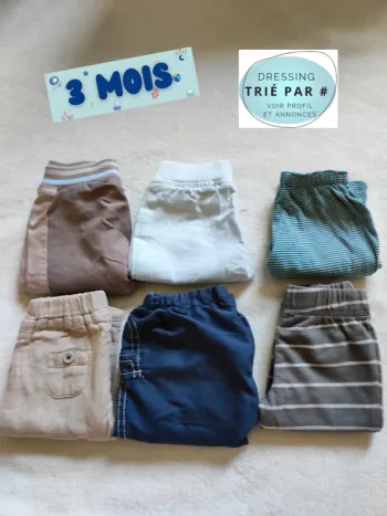 Lot 6 pantalons 3 mois