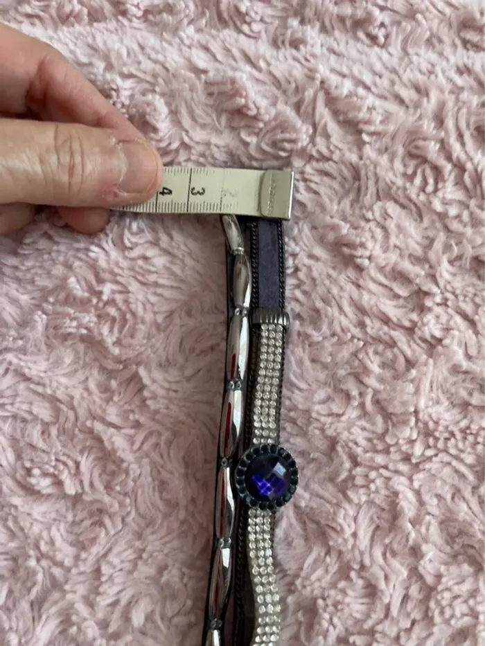 Bracelet Wrap mauve - photo numéro 4