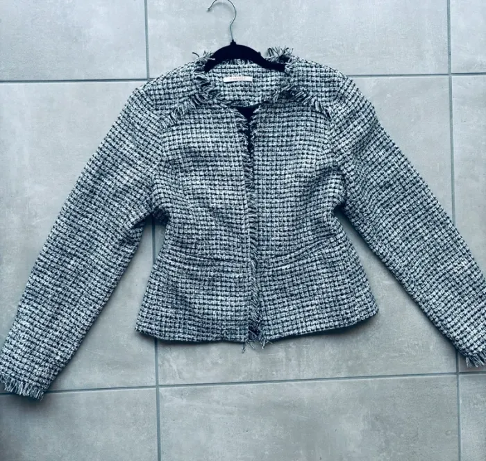 Magnifique veste blazer en tweed Camaïeu neuve