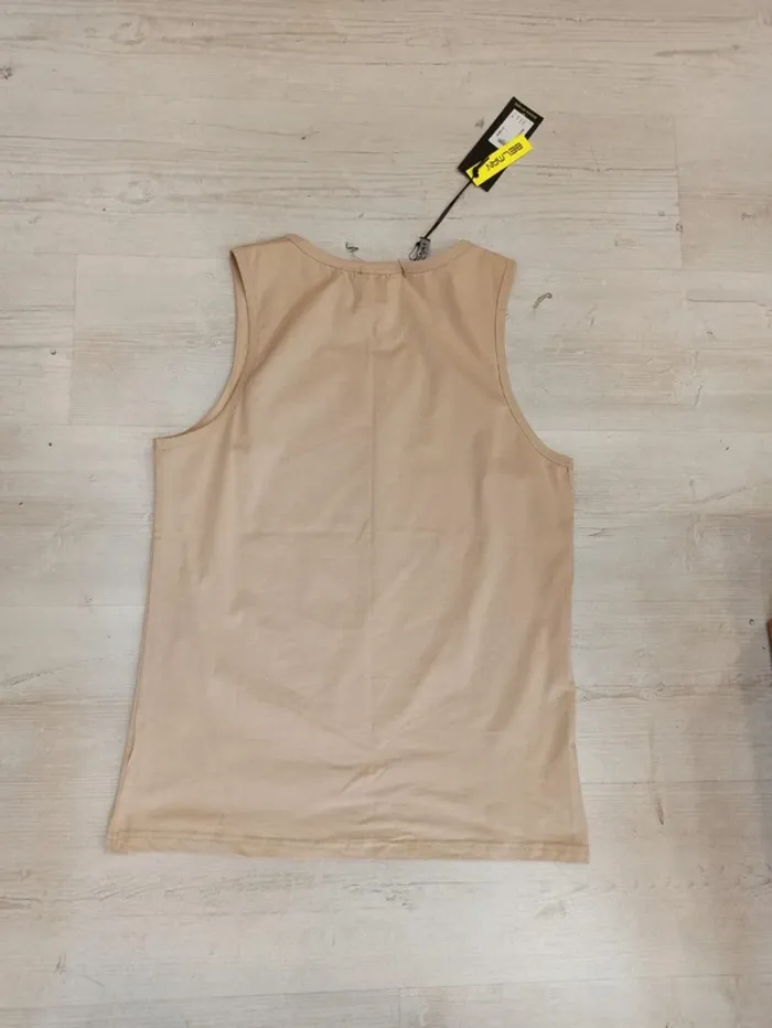 Débardeur homme beige taille S MTX - photo numéro 2