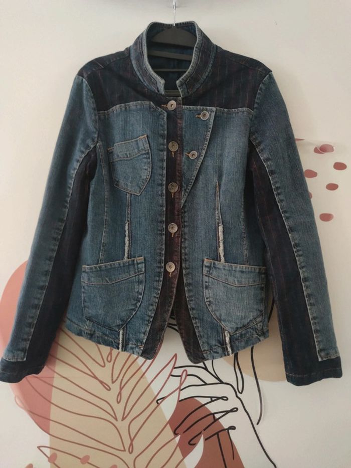 Veste en jean doublé New man taille 40