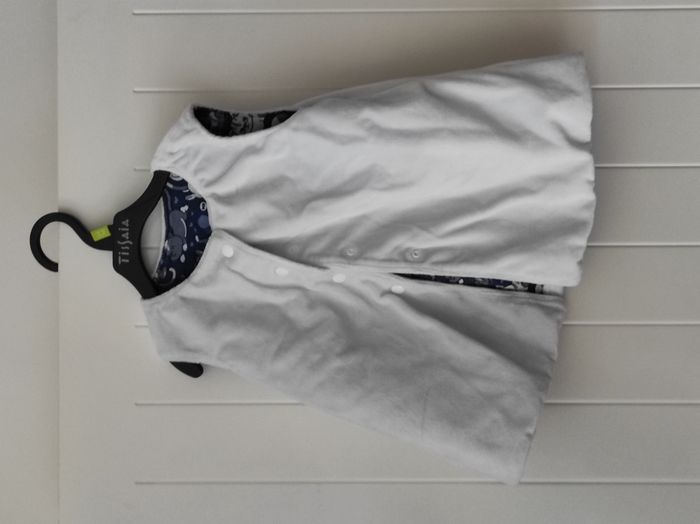 🧥 Gilet sans manche réversible mixte – 4 ans – fait main - photo numéro 3