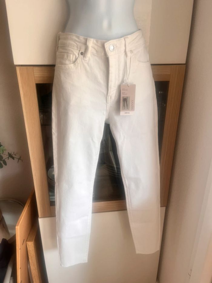 Jean blanc skinny mango taille s - photo numéro 2
