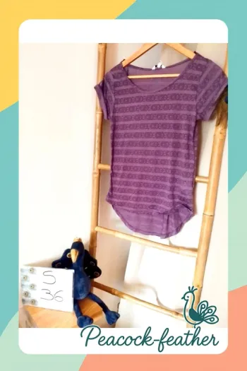T-shirt New yorker neuf violet 36