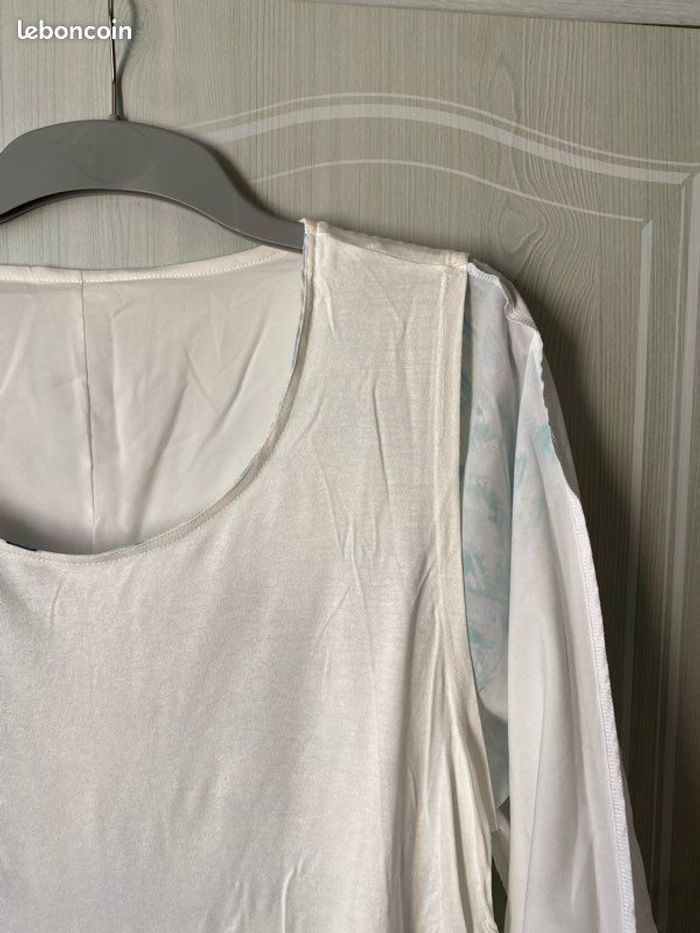 Tee-shirt manches 3/4 - femme - taille 46/48 - photo numéro 3