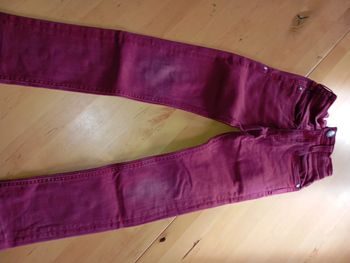 Pantalon épais bordeaux
