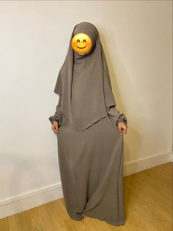 Ensemble abaya et khimar fille 