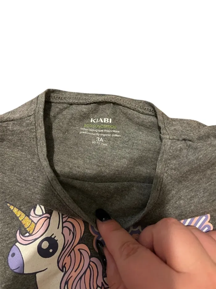 T-shirt manches longues gris - photo numéro 3