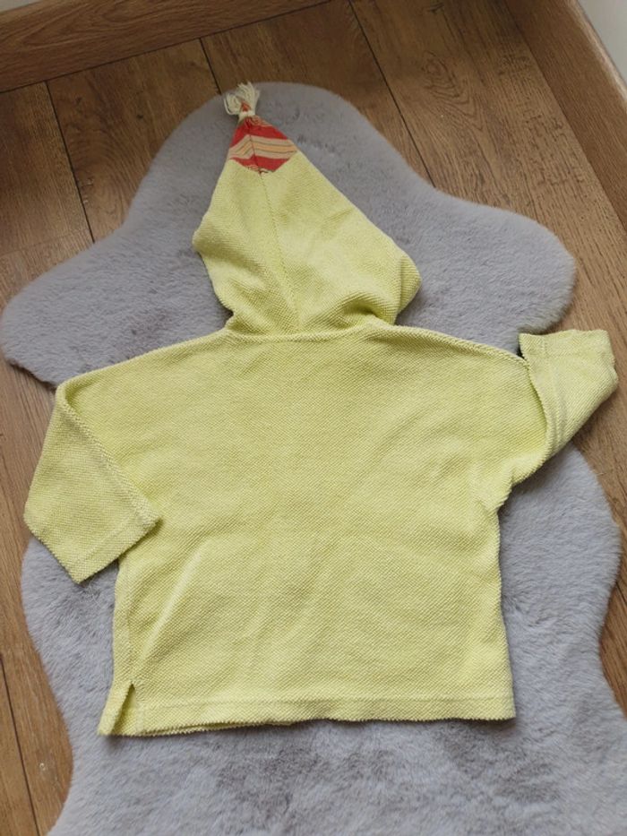 Gilet à boutons avec capuche vert anis La compagnie des petits 12 mois - photo numéro 9