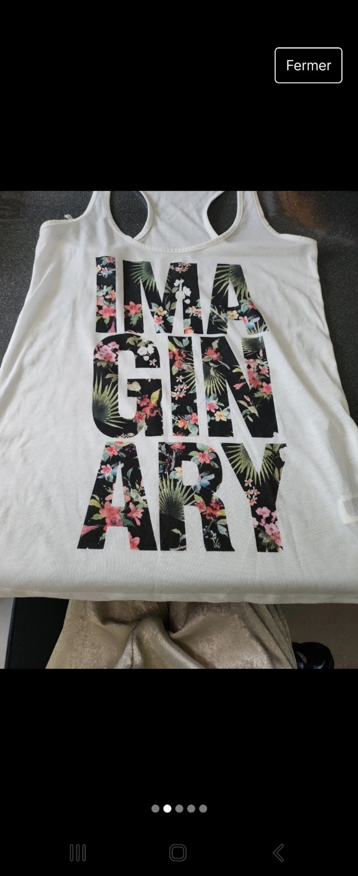 Débardeur blanc Mim - photo numéro 2