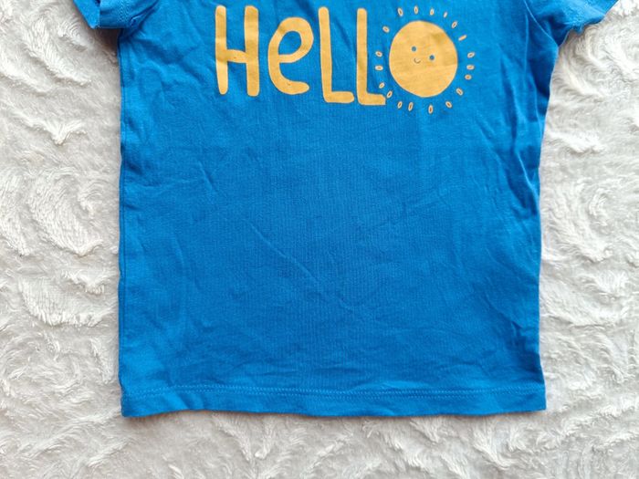 Tee shirt chemise manches courtes Garçon 24 mois Hello Soleil In Extenso 100% coton - photo numéro 4