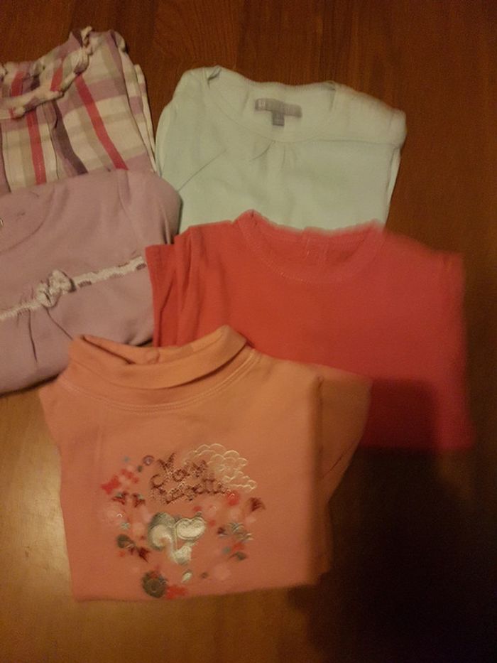Lot tee shirts manches longues 6mois