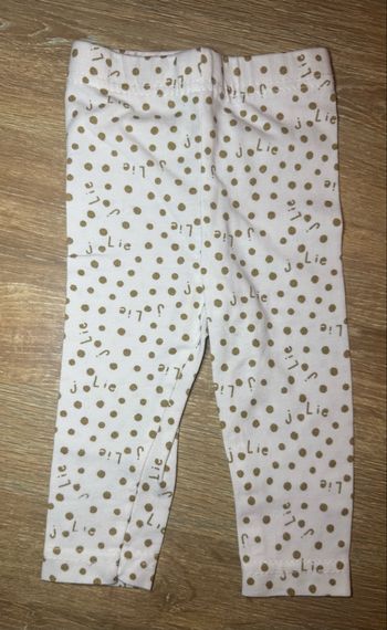 Legging blanc et doré Kimadi