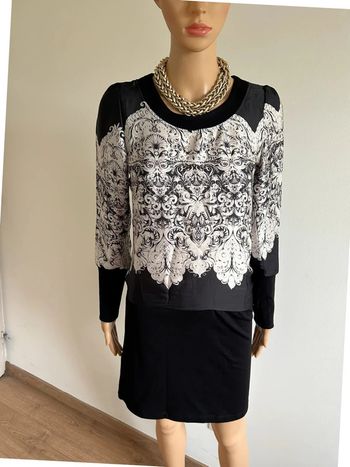 Robe noire et blanche neuve La Fée Maraboutée taille 36 (valeur 105€)