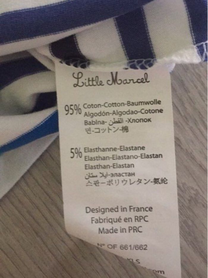 T shirt haut été 6 ans fille Little Marcel Neuf - photo numéro 4