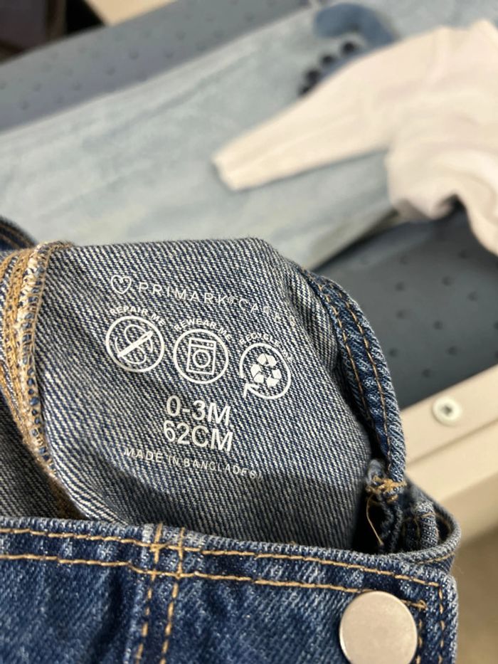 Set robe en jeans 0-3 mois primark 62 cm - photo numéro 4