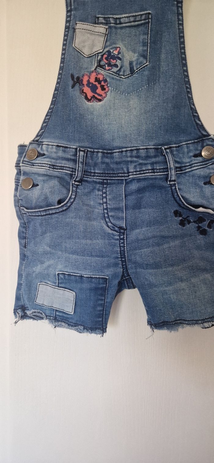 Salopette short en jeans orchestra Taille 8ans - photo numéro 8