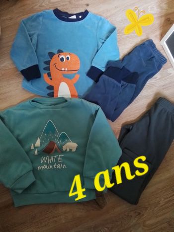 Pyjamas garçon 4 ans bon état 