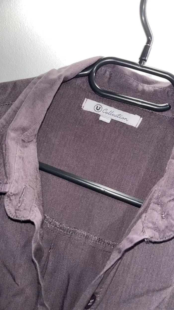 Robe chemise gris foncé taille 36 - photo numéro 3