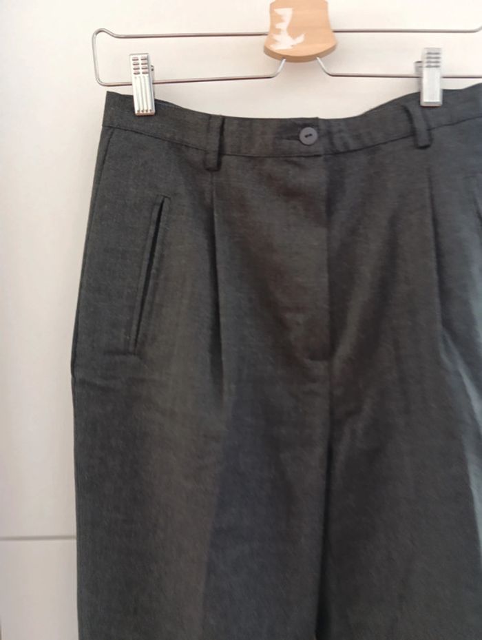 Pantalon vintage chic gris anthracite taille 38 estimée - photo numéro 2