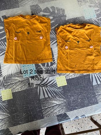 18 mois Lot 2 teeshirt kiabi
