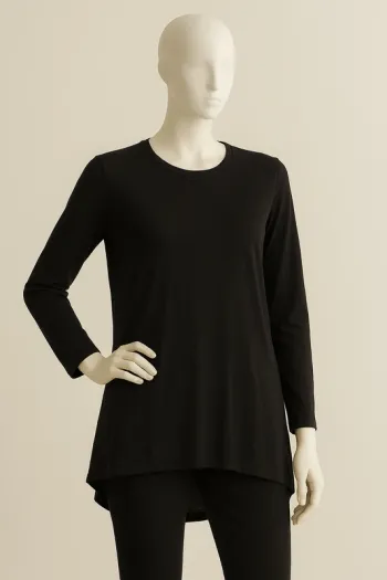 Top noir manches longues Zara – Taille m