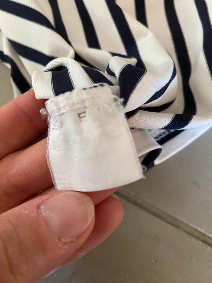 Tee shirt marinière blanc et marine Ugo Reali taille S / M - photo numéro 12